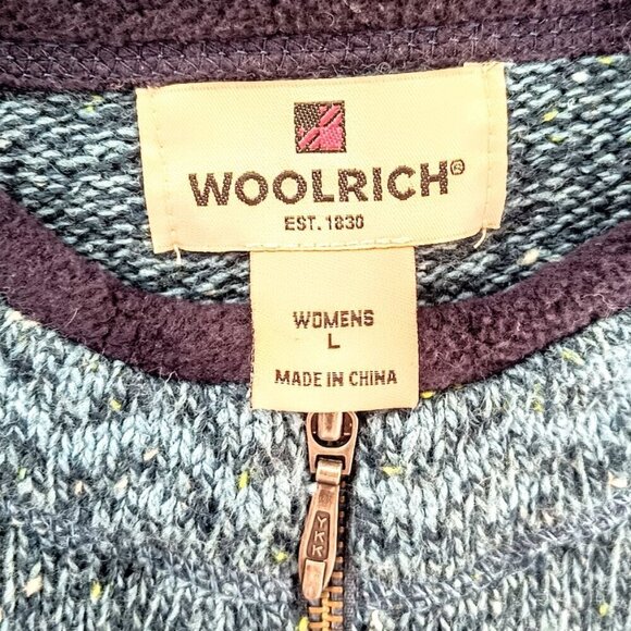Woolrich Peacock Heather Full Zip Cardigan Sweater - Picture 5 of 7